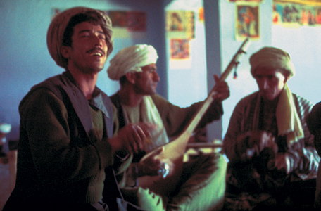 Blind musician