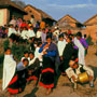 Preparations for a winter festival