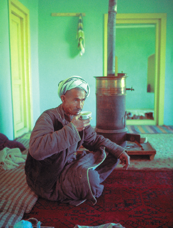 Afghan living room